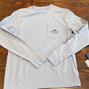 Vineyard Vines Men's sky blue Long Sleeve Tee